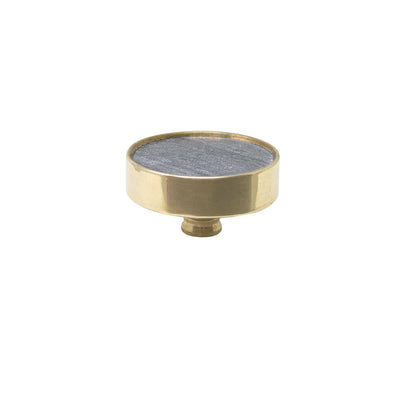 Knob Gloria 40mm Stone/Brass