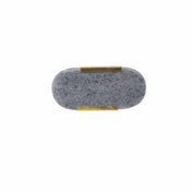 Knob Artur Oval 58mm Stone/Brass