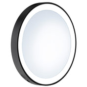 Self-Adhesive Make-Up Mirror with LED Light 120mm Black