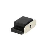 Magnetlås 4 kg Sort 2-pak