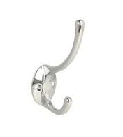 Hook with hat peg Chrome