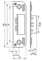 Lock Case 2014 Gold Epoxy