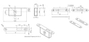 Lock Set for Box Brass
