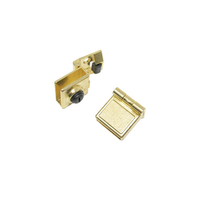 Glass Hinge 2-6mm Brass