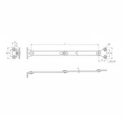 Klaffholder 278 mm Nikkel