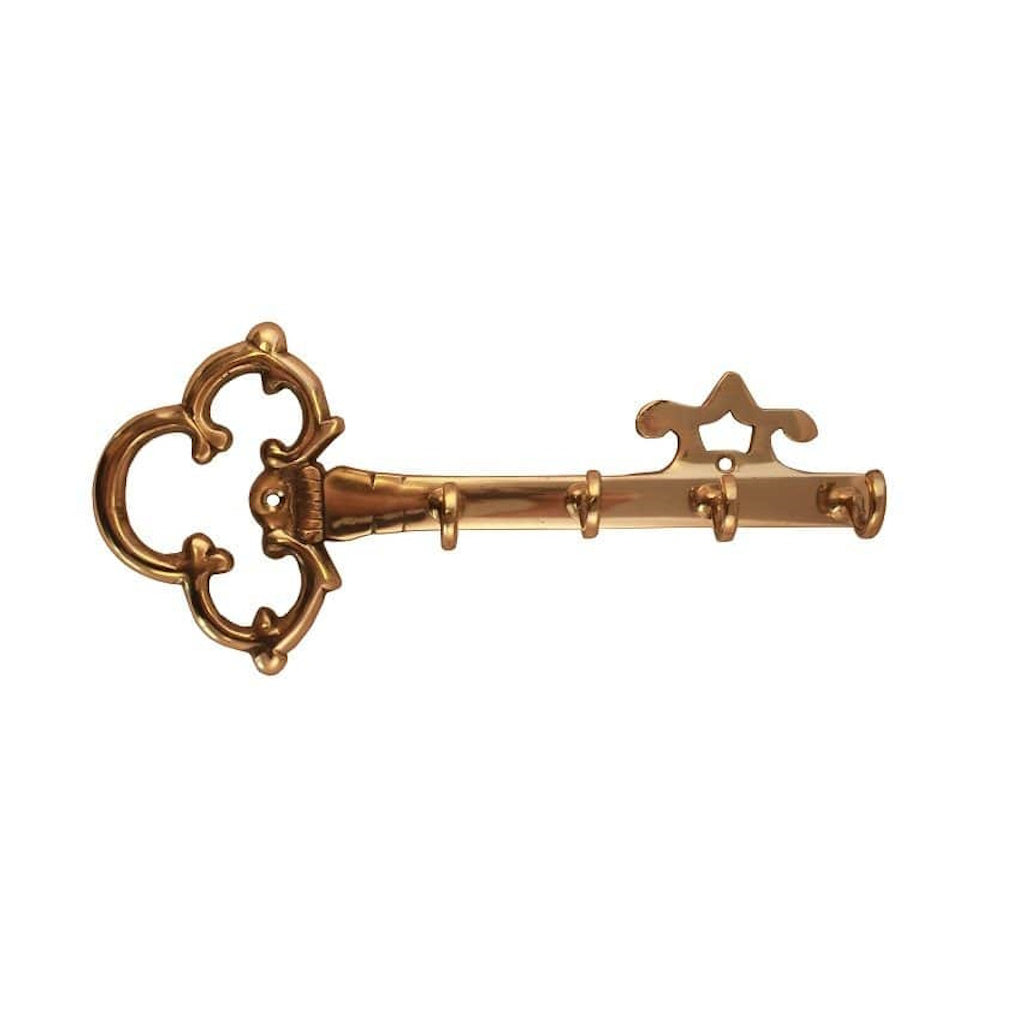 4-hook Key Lacquered Brass