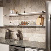 Shelf Bracket Overhanging 210-261 mm Black