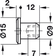 Cap Nut M6 Antique finish