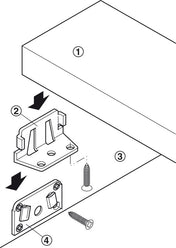 Sänghake Förzinkad 2 pack