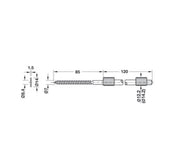 Konsol DOLD Forzinket/Sort 12 MM