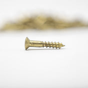 Raised-Countersunk Slotted Brass Screw