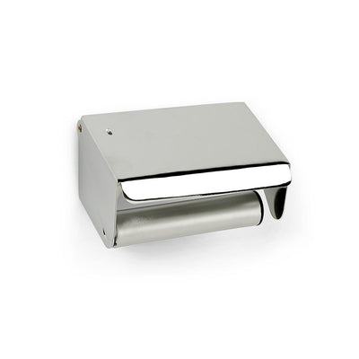 Toilet roll holder with Lid Chrome