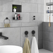 Self-Adhesive Towel rail Thread Black Ring
