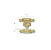 SNÄPPLÅS 22X31MM NICKEL