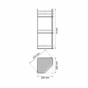 Triple Corner shower basket Lantana Chrome