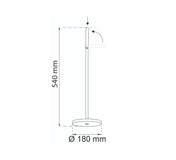 Freestanding Toilet roll holder Verbena Black
