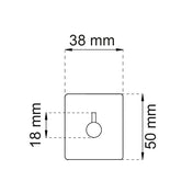 Self-Adhesive Single Hook Flair White