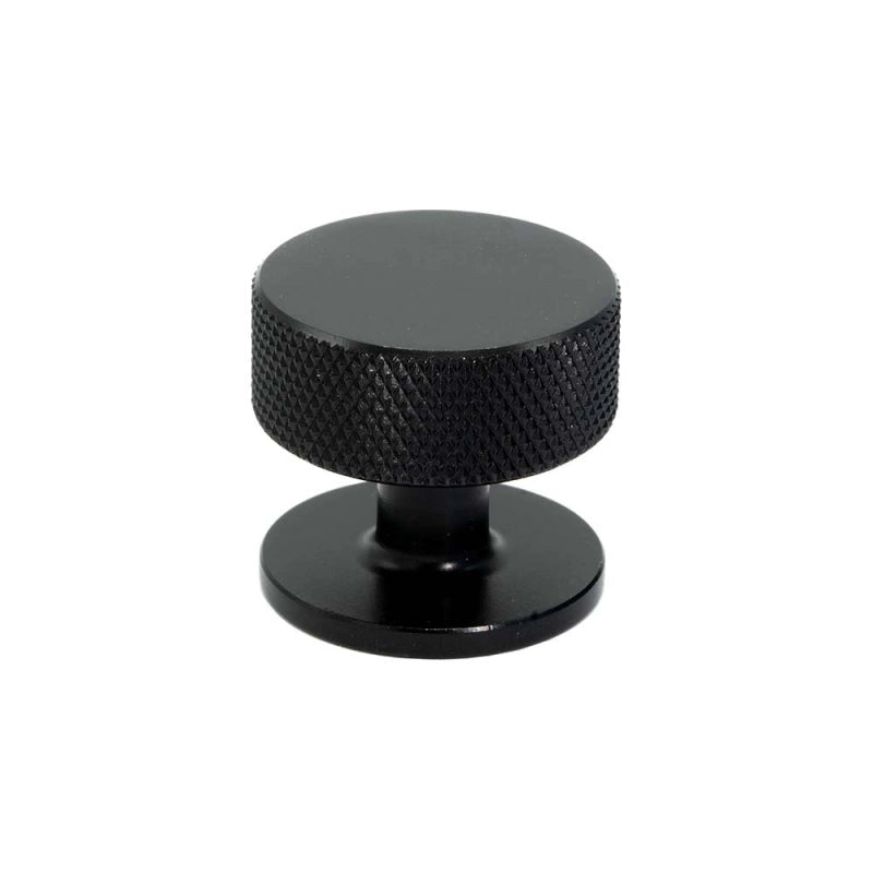 Knob Crest Black 32mm