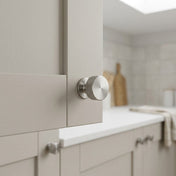 Knob Crown 26-32mm Satin Nickel
