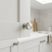 Knob Crown 26-32mm Satin Nickel