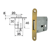 FURNITURE LOCK RECESSED