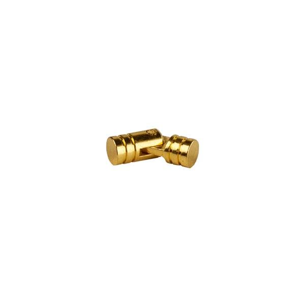 Concealed barrel hinge CYLINDER 5X15MM Brass