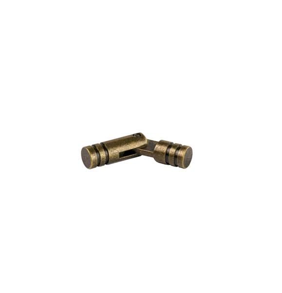 Concealed barrel hinge CYLINDER 5X25MM Antique