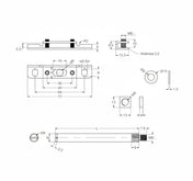 Bracket Concealed Zinc-plated 10 MM