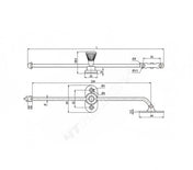 Ventilation Stay Outward-Opening Nickel