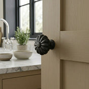 Knopp Flora 33mm Svart