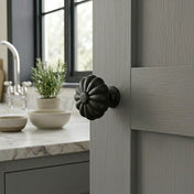 Knopp Flora 33mm Svart