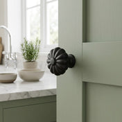 Knopp Flora 33mm Svart