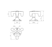 Anchor hook Swivel Chrome