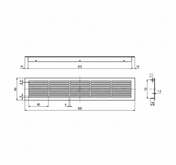 Ventilation Grille White Sheet Metal
