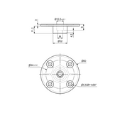 Benbricka 60mm M8 Zink