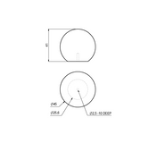 Knop Edith 45mm Eg