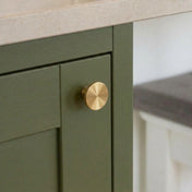 Knob Sture 28mm Matt Unlacquered brass