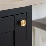 Knob Sture 28mm Matt Unlacquered brass