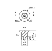 Knopp Kurt 32mm Vit