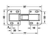 Self-Closing Hinge Zinc-Plated