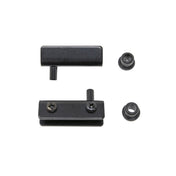 Glasgångjärn/Spegelgångjärn 2-6mm Svart