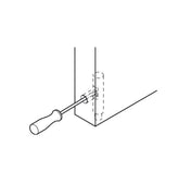 Leaf Hinge WHITE PLASTIC