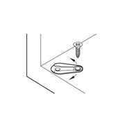 Leaf Hinge WHITE PLASTIC
