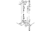 Leaf Hinge WHITE PLASTIC