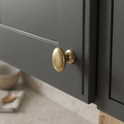 Knob Oval Brass