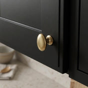 Knob Oval Brass