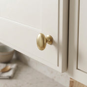 Knob Oval Brass