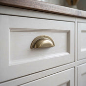 Cup Pull 64 C/C Unlacquered brass