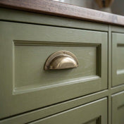 Cup Pull 64 C/C Unlacquered brass