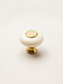 Knop Porcelæn/Messing 26 mm
